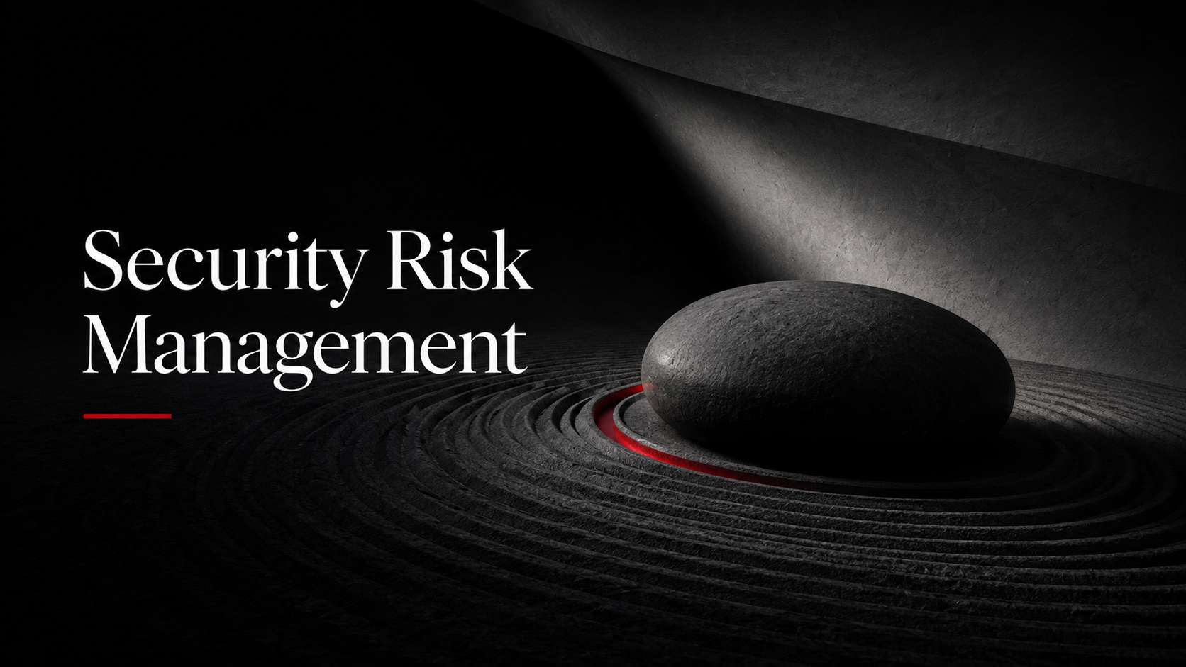 Security Risk Management — editorial visual
